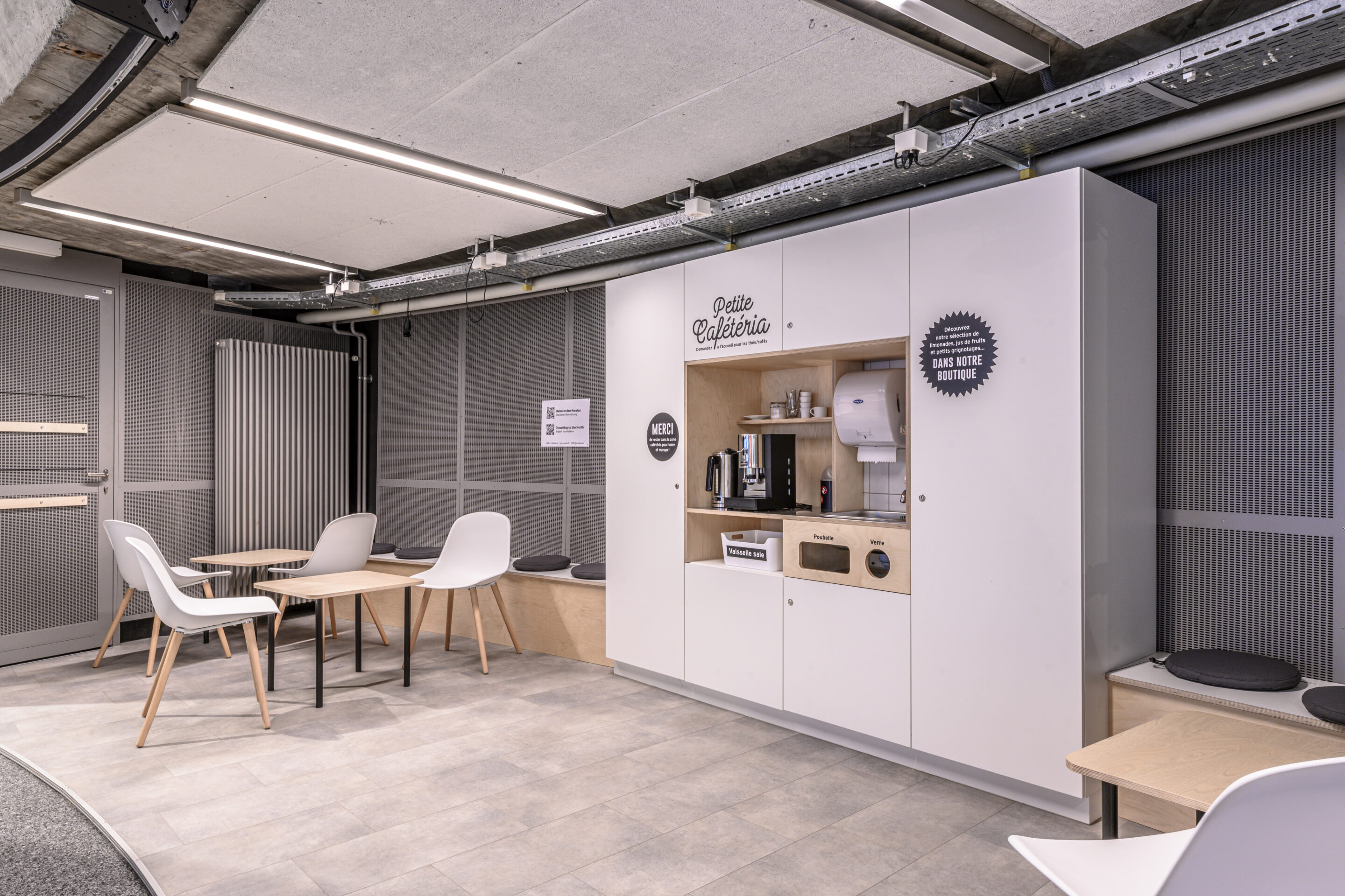 Cafétéria de l'Espace des Inventions à Lausanne